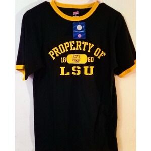 NEW Soffe NCAA Adult Property of LSU Louisiana State University Tee, Small